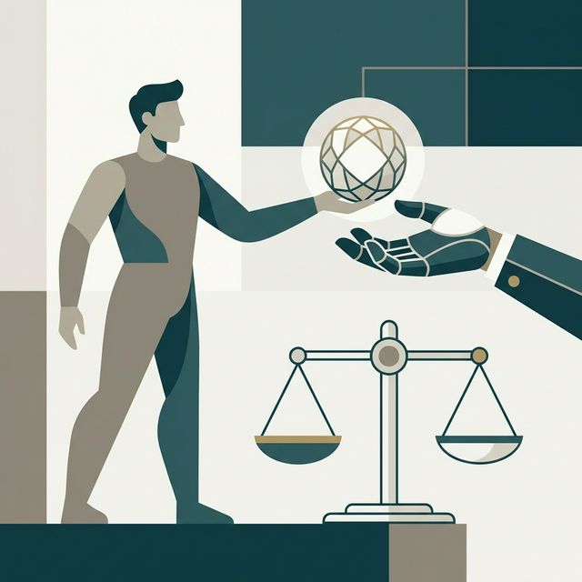 Illustration: Vertrauen und Offloading bei KI-Agenten