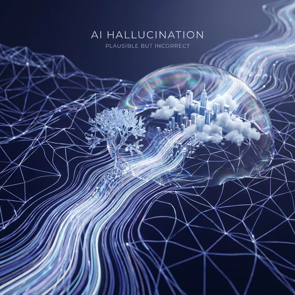 Artistic representation of AI hallucinations